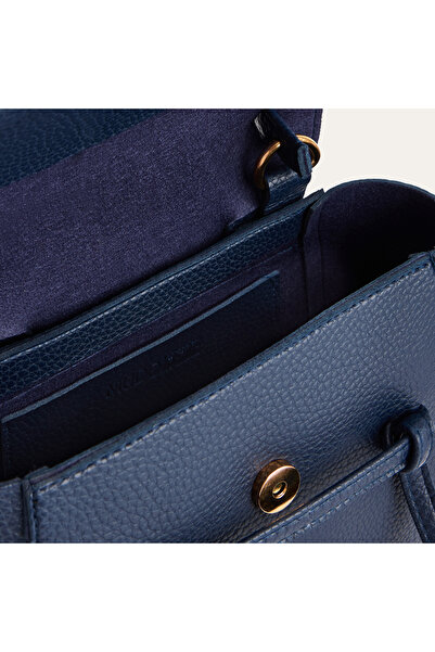 Mudo Leather Look Shoulder Bag with Strip Detail