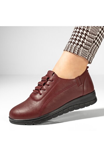 BMoD Women's red casual shoes with elastic laces MOD12424