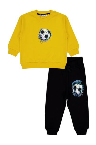 Civil Boys Strıker Baskılı 2-5 Yaş Eşofman Takımı - Sarı 2-3 Yaş