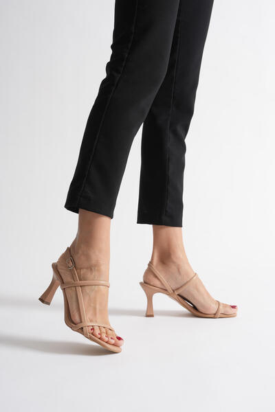 TRENDELLA Monya Women's Nude Heeled Sandals