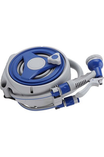 Generic Heavy Duty Retractable Garden Hose Reel 15m Auto Rewind Hose, Sunproof ABS & PVC Design