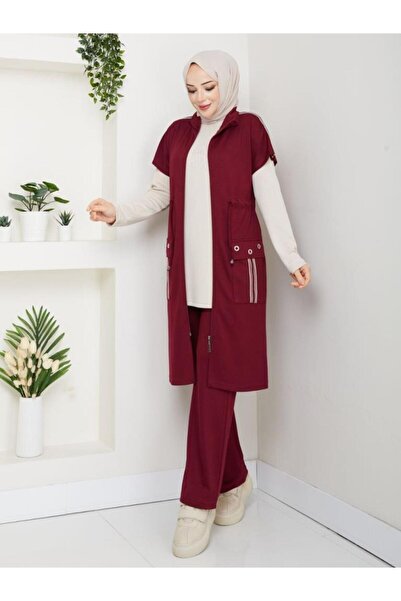 Tebrikler tekstil Women's Winter Hijab Pajama Set Model G3888