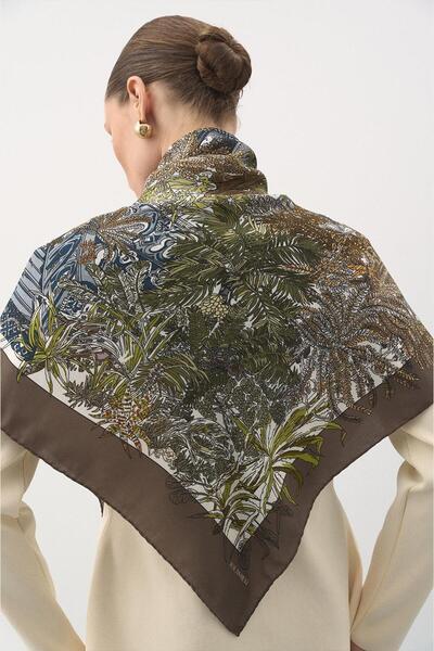 Jolamier Jardin Secret Modal Eşarp Kahve