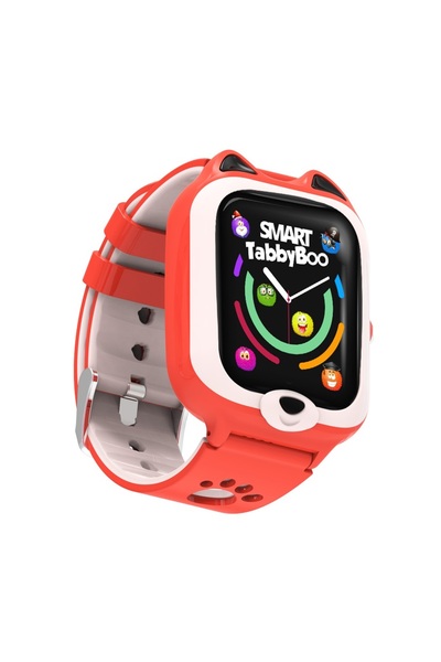 SMART TabbyBoo Kids GPS smartwatch 4G Kitty Red, 1.4 inch, Red