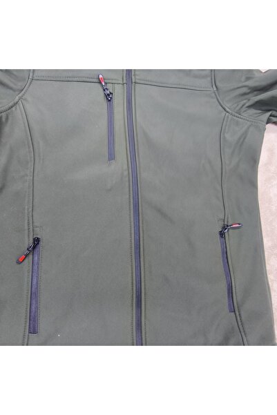 vieso Erkek Softshell Mont Su ve Rüzgar Geçirmez İçi Polarlı Kapşonlu Mont