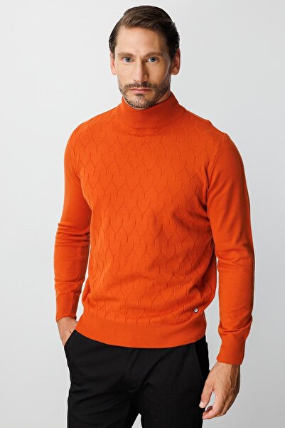 İgs Помаранчевий стандартний крій, вузький фасон, напіврибальський, прямий, з довгими рукавами, трикотаж