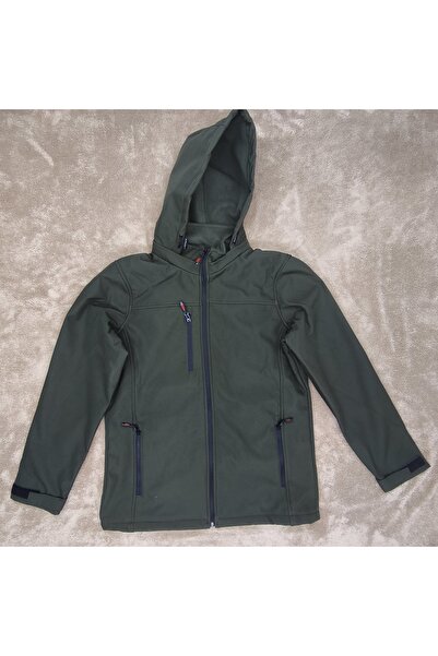 vieso Erkek Softshell Mont Su ve Rüzgar Geçirmez İçi Polarlı Kapşonlu Mont