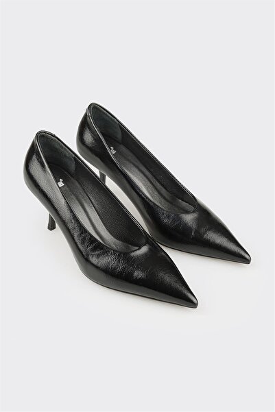 Elle Shoes Siyah Kadın Topuklu Ayakkabı