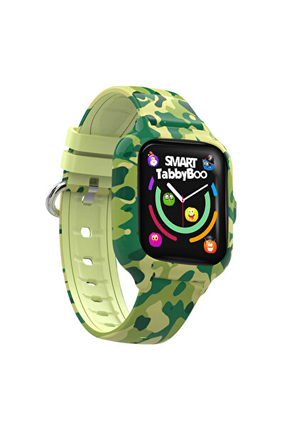 SMART TabbyBoo GPS smartwatch for children 4G Camouflage, WIFI, 1.4 inch, Green