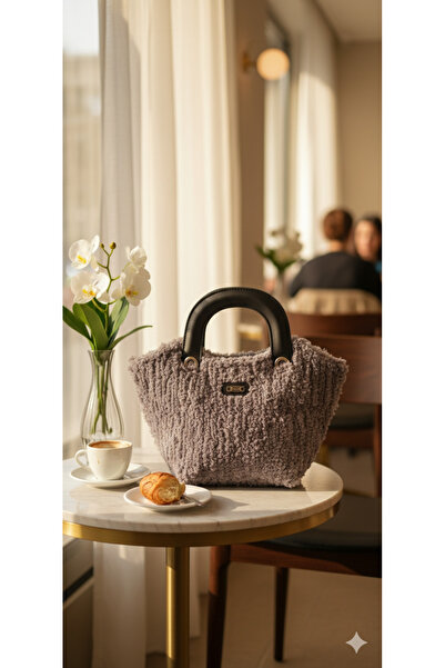 KUTUP YALDIZIII Teddy Özel Tasarım El Örgüsü Kelebek Model Çanta