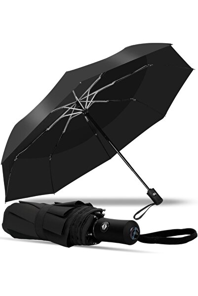 fulina Compact Travel Umbrella, Folding Small Mini Windproof Umbrella, Lightweight Portable Parasol for Bac