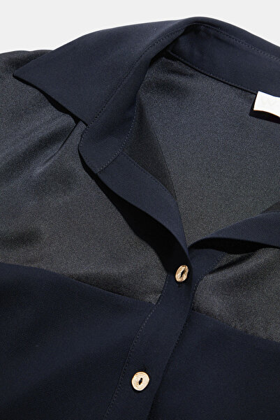 W Collection BLACK LONG SLEEVE BLOUSE