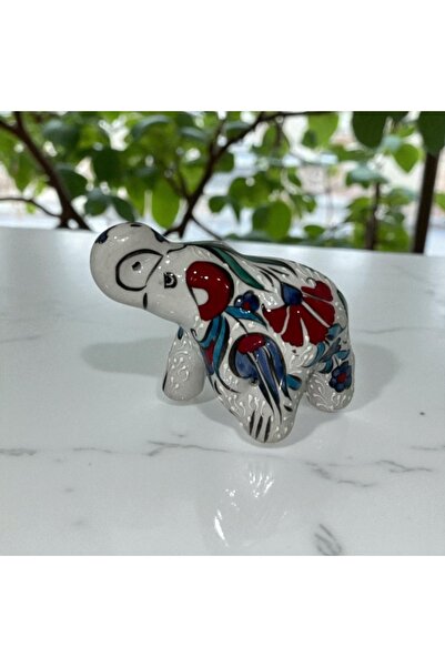 NidaSanatEvi El Yapımı Seramik Minyatür Fil