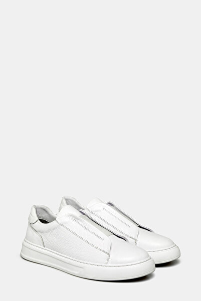 W Collection White Leather Sports Shoes