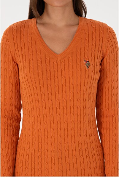 U.S. Polo Assn. U.S Polo Assn V-Neck Knit Pattern 100% Cotton Knitwear Sweater