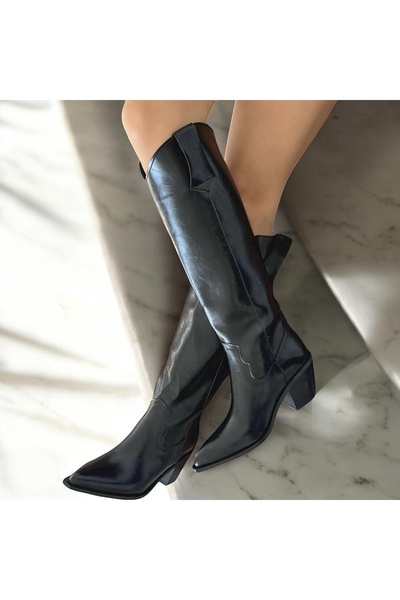 runa shoes cizme de cowboy cu toc gros cizme western strălucitoare