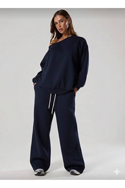 peri tower ÚJ TERMÉK Női váll nélküli Oversize Basic pulóver 0035