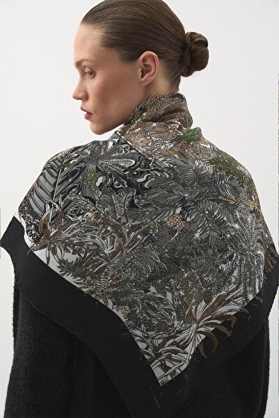 Jolamier Jardin Secret Modal Eşarp Siyah