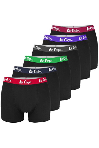 Lee Cooper Men’s Boxer Shorts, Cotton, Set of 6