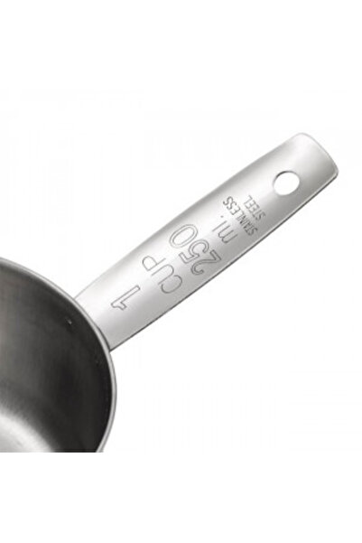 OEM Set of 4 stainless steel measuring cups, 60 ml, 80 ml, 125 ml, 250 ml