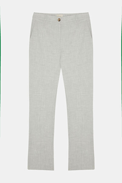 W Collection Gray Melange Cigarette Pants