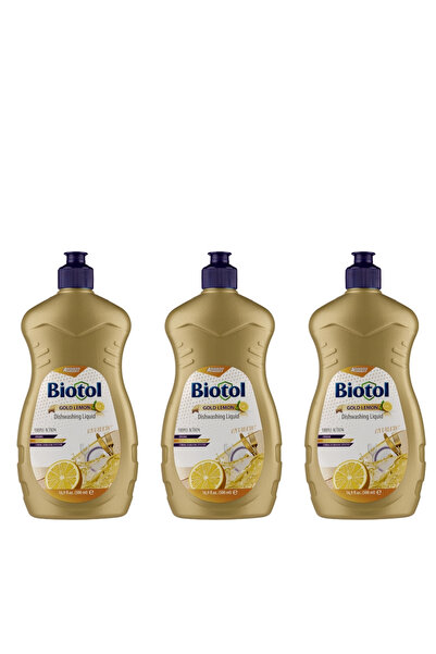 BİOTOL Detergent lichid de vase Gold Lemon - 500ml x 3 buc.