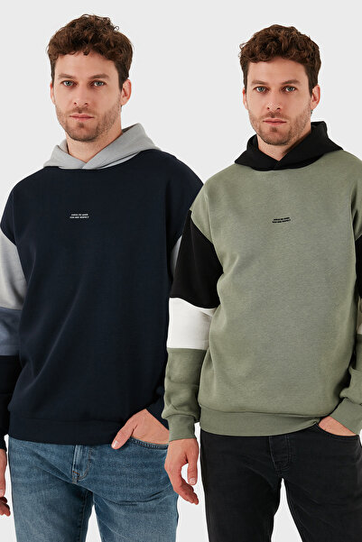 Buratti Бавовняний Relaxed Fit з капюшоном, з м'якою підкладкою, 2-пакетний к...