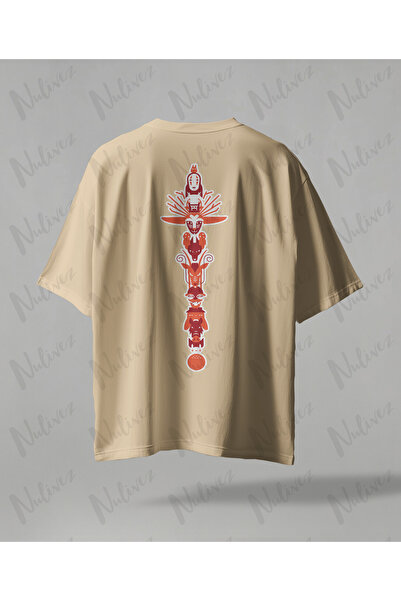 Nulivez Anime Studio Ghibli Design Back Printed High Quality Compact Unisex Oversized T-Shirt