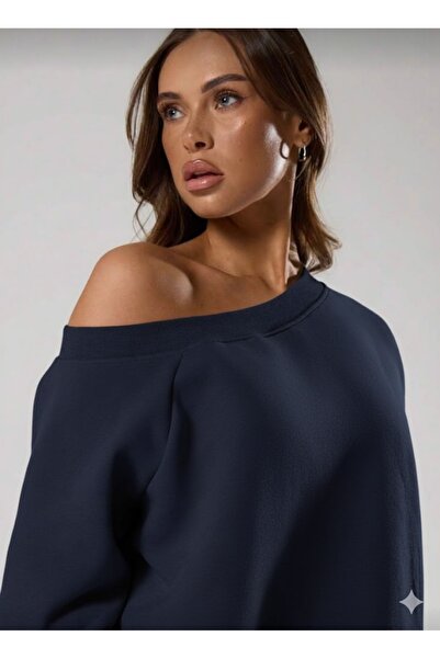 peri tower ÚJ TERMÉK Női váll nélküli Oversize Basic pulóver 0035