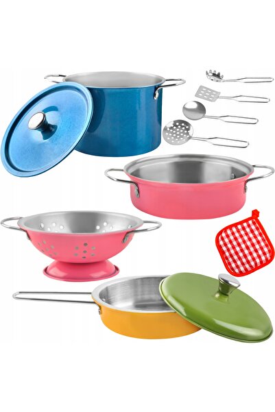 zola Set de vase si ustensile de bucatarie, Zola®, metalice, 11 elemente, fru...