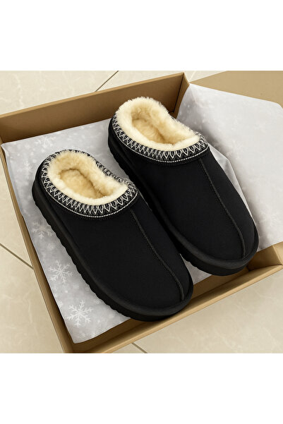 Nice For You Γούνινες Παντόφλες Σαμπό Σαμπό – Μαλακές Ταν Χειμερινές Γυναικείες Παντόφλες