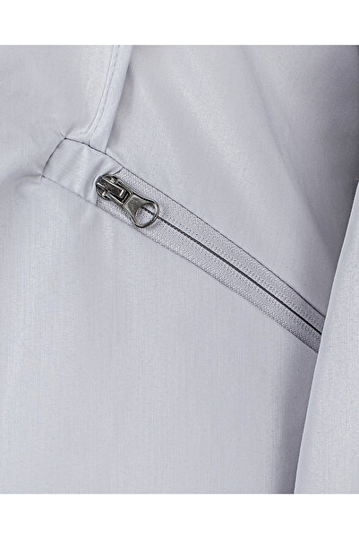 Monolou Hooded Zippered Long Windbreaker