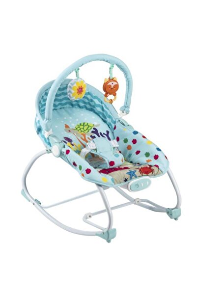 MalPlay Multifunctional baby rocking chair with removable toy bar, safety harness and