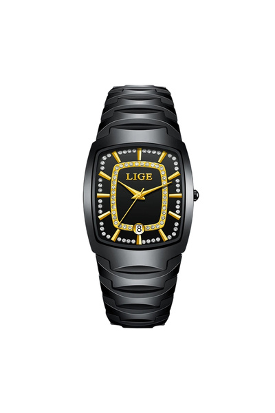 Lige Ceas de damă 89189 auriu-negru – design elegant, afișaj luminos, rezistent la apă 3ATM