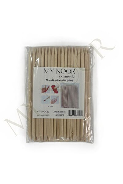 Ahşap Et İtici Manikür Çubuğu 100'lü (50x2 Paket)