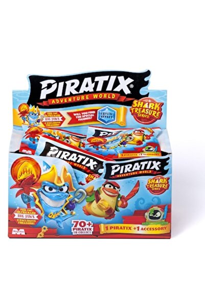 Piratix Figurină - Comoara rechinului, Set 24 figurine, include accesorii, 10...