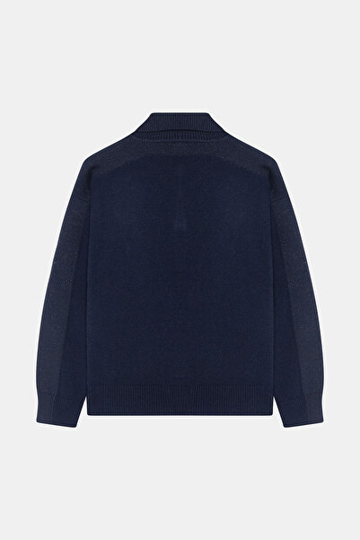 W Collection LACİVERT SİM DETAYLI TRİKO