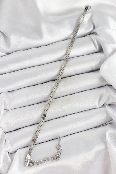 Skygo 316L Steel Silver Color Flat Chain Model Women's Bracelet - Tj-Bb7085