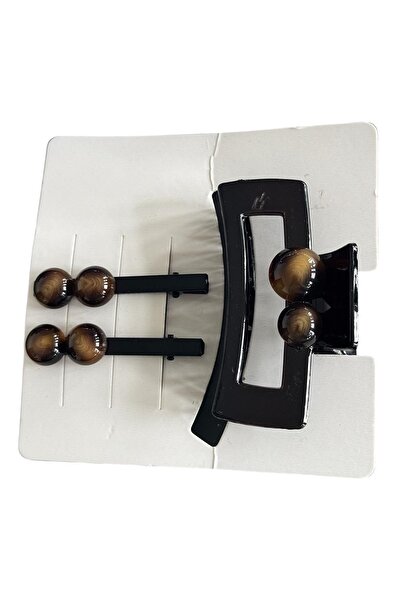 TAKIŞTIR Black Color Latch Buckle and Side Buckle Set