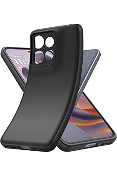 bestcase Θήκη Husa TPU εξαιρετικά λεπτή 0.8mm για Motorola Edge 50, μαύρη
