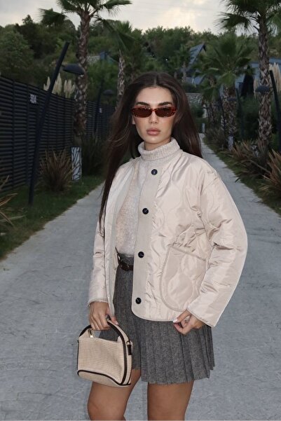 Suziş BİSİKLET YAKA KAPİTONE CEKET MONT GES5658