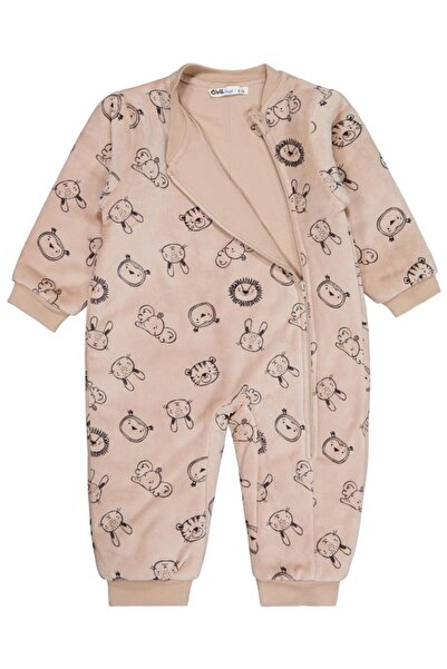 Civil Boys Sevimli Hayvanlar Empirme 60 Gr 2-5 Yaş Uyku Tulumu - Bej 2-3 Yaş