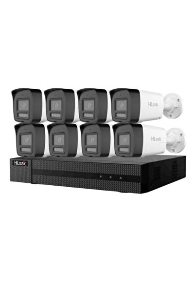 Hilook Kit de supraveghere IP profesional Hikvision - 8 camere de 4×4MP, IR 30m, PoE, Audio, IP67, 8 canale 6