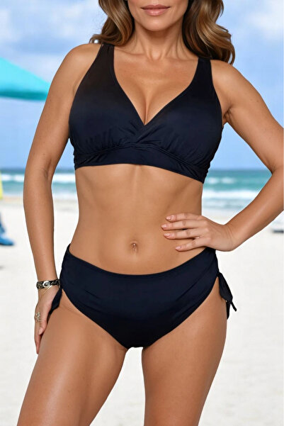 embody Costum de baie din 2 piese pentru femei, mărime mare, negru, Melissa