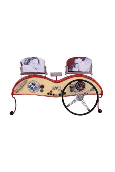 Skygo Dekoratif Metal Askı Çerçeveli ve Araba Konsolu Temalı Hediyelik