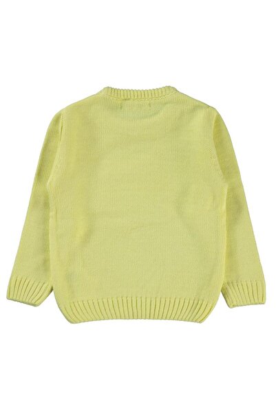 Civil Girls Papatya Desenli 2-5 Yaş Kazak - Sarı 3-4 Yaş