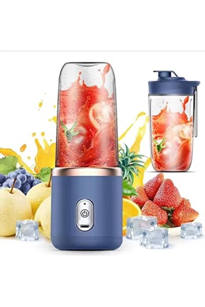 OEM Blender portabil cu 6 lame, recipient de plastic, reîncărcabil USB, 400 ml