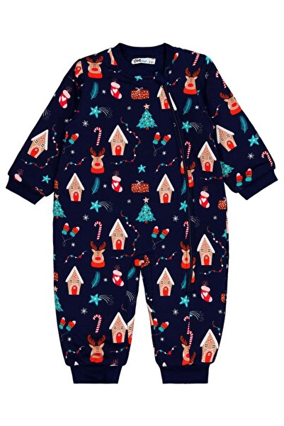 Civil Boys New Year Print 90 Gr 2-5 Years Old Sleeping Bag - Navy Blue 2-3 Years Old