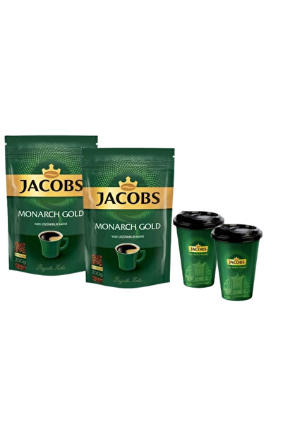 Jacobs Monarch Eko Paket Gold Kahve 2 x 200 Gr + Thermo Cu