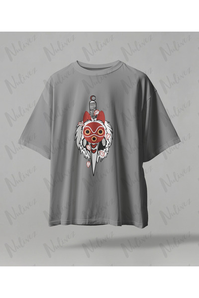 Nulivez تي شيرت أنيمي ستوديو جيبلي برينسيس مونونوكي مطبوع عالي الجودة للجنسين...